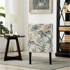 29.13 Upholstered Accent Chair with Wood Legs