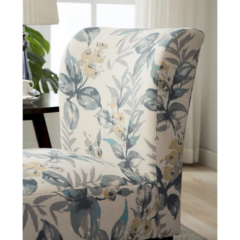 29.13 Upholstered Accent Chair with Wood Legs