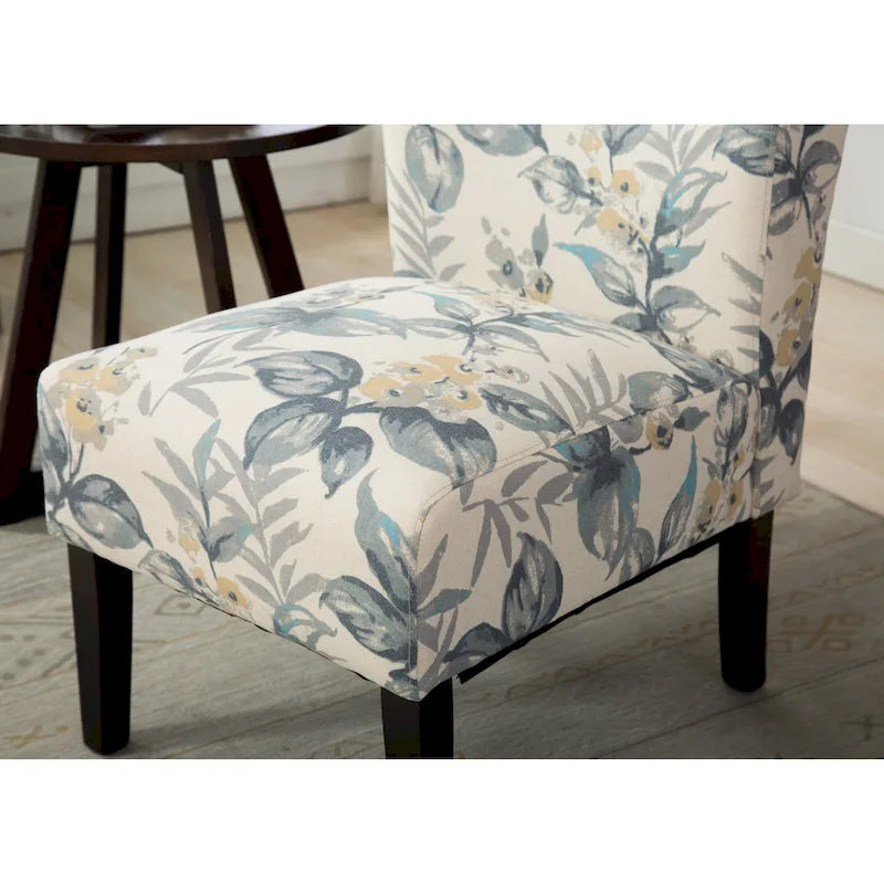 29.13 Upholstered Accent Chair with Wood Legs