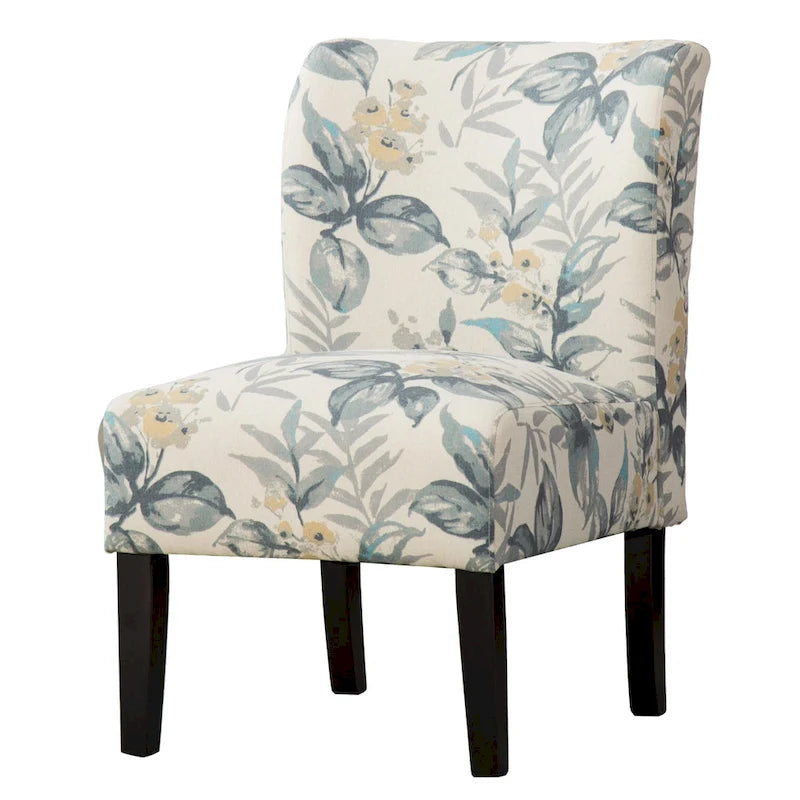 29.13 Upholstered Accent Chair with Wood Legs
