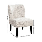 29.13 Upholstered Accent Chair with Wood Legs