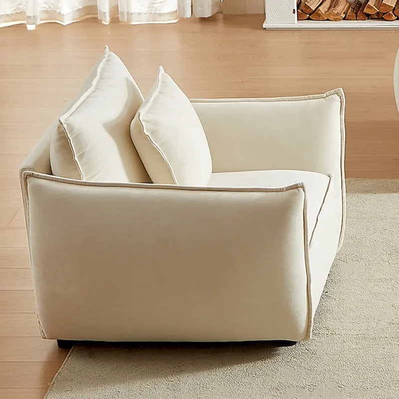 44  Upholstered Arm Chair with Pillows