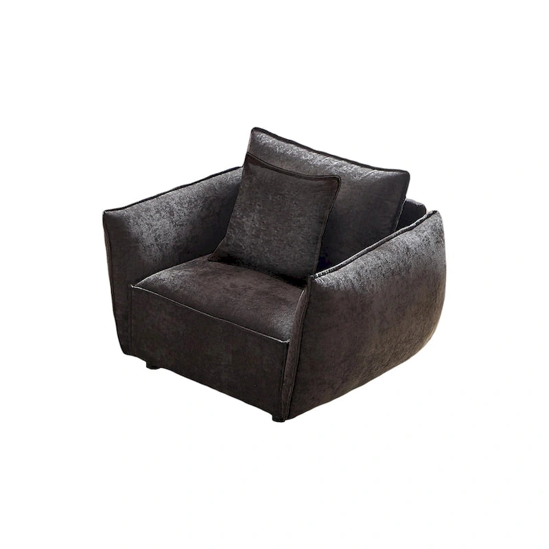 44  Upholstered Arm Chair with Pillows
