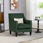 Emerald Modern 26.8  Arm Chair with Rubber Wood Legs