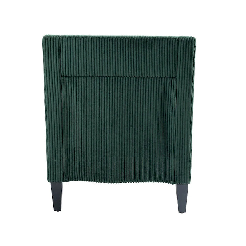 Emerald Modern 26.8  Arm Chair with Rubber Wood Legs