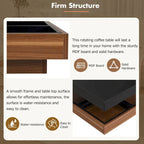 Modern Square Rotating Coffee Table