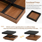 Modern Square Rotating Coffee Table