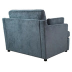 37  Accent Chair with Plastic Legs and Decorative Pillows