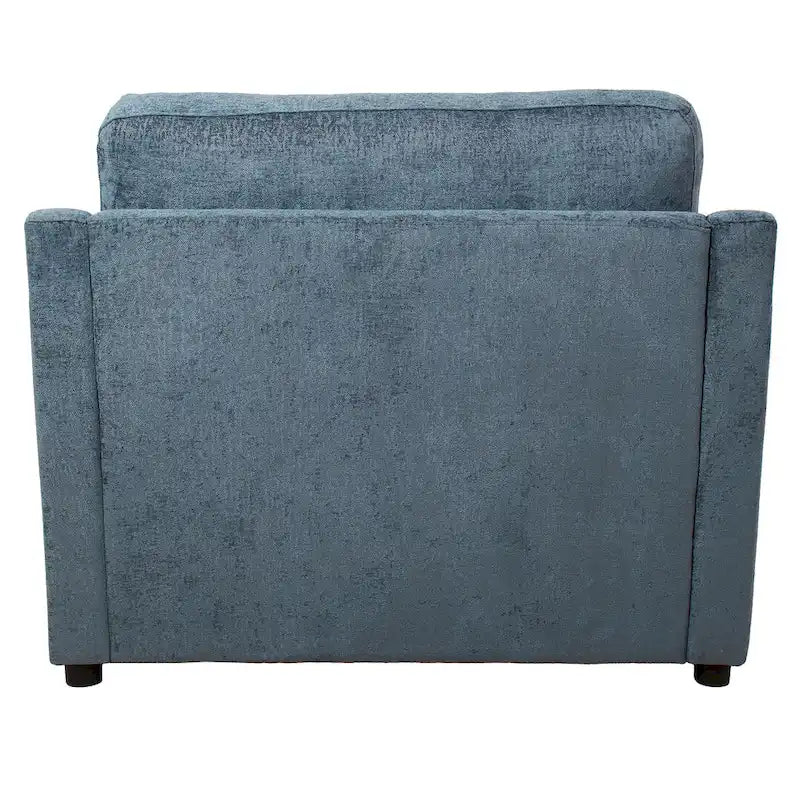 37  Accent Chair with Plastic Legs and Decorative Pillows