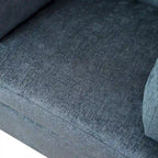37  Accent Chair with Plastic Legs and Decorative Pillows
