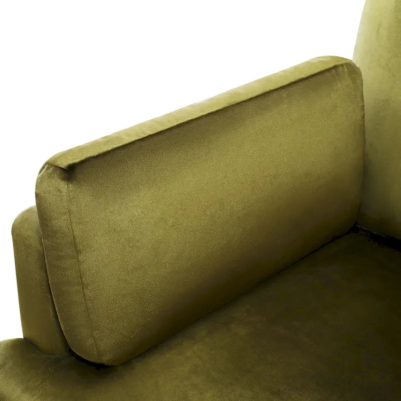 37  Accent Chair with Plastic Legs and Decorative Pillows