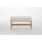 Linen Upholstered Storage Shoe Bench