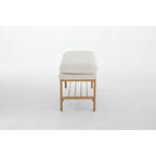 Linen Upholstered Storage Shoe Bench