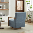 30.31  Linen Blend Upholstered 360 Swivel Accent Chair