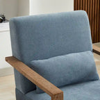30.31  Linen Blend Upholstered 360 Swivel Accent Chair