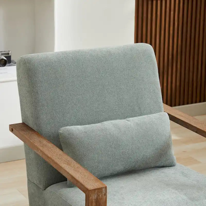 30.31  Linen Blend Upholstered 360 Swivel Accent Chair