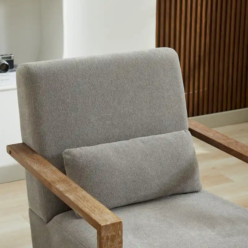 30.31  Linen Blend Upholstered 360 Swivel Accent Chair