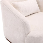 Swivel Barrel Chair, Comfy Round Accent Sofa Chair for Living Room, 360 Degree Swivel Barrel Club Chair