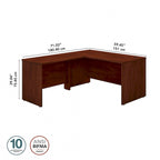 Studio C 60W L Shaped Desk with 42W Return by Bush Business Furniture
