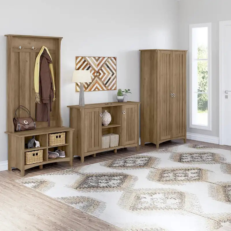 Salinas Hall Tree with Shoe Storage Bench by Bush Furniture