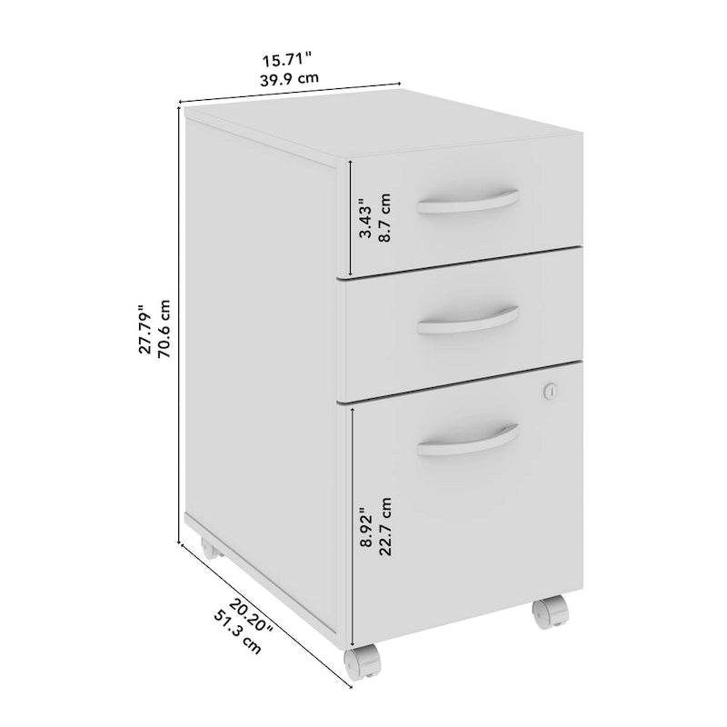 Bush Business Furniture Studio C 3 Drawer Storage File Cabinet