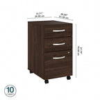 Bush Business Furniture Studio C 3 Drawer Storage File Cabinet