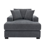 Three sizes Oversized Chaise Lounger with Pillows