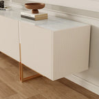 78.7  TV Stand, Entertainment Center with Faux Marble Top