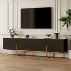 78.7  TV Stand, Entertainment Center with Faux Marble Top