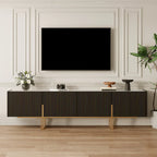 78.7  TV Stand, Entertainment Center with Faux Marble Top