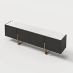78.7  TV Stand, Entertainment Center with Faux Marble Top