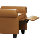 Modern Tufted Push Back Tufted Recliner Armchair