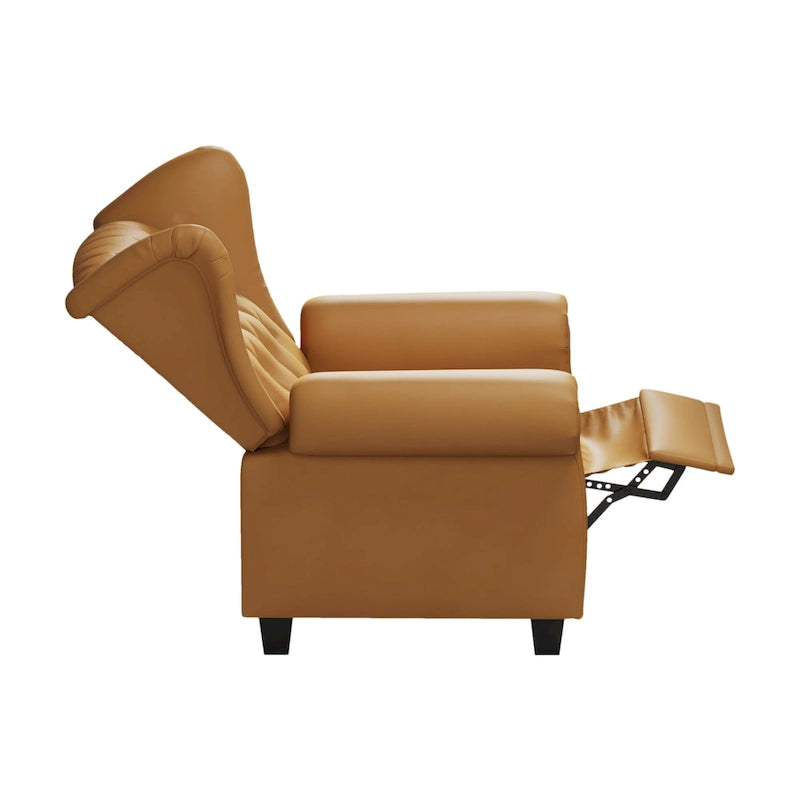 Modern Tufted Push Back Tufted Recliner Armchair
