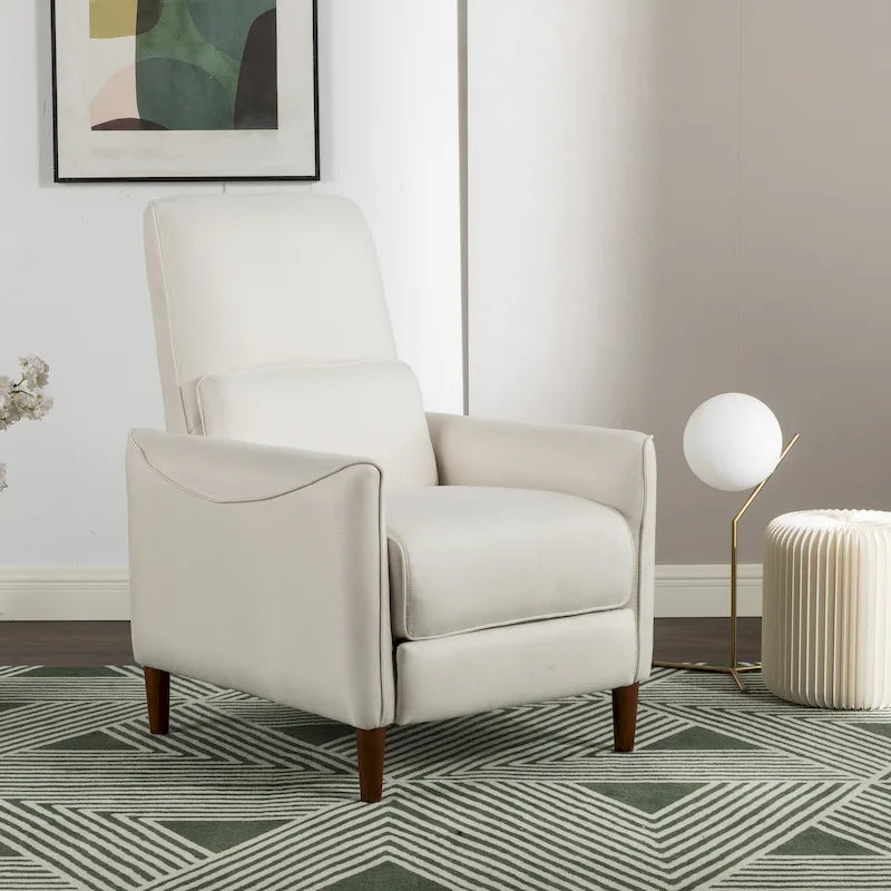 Upholstered Push Recliner Chair