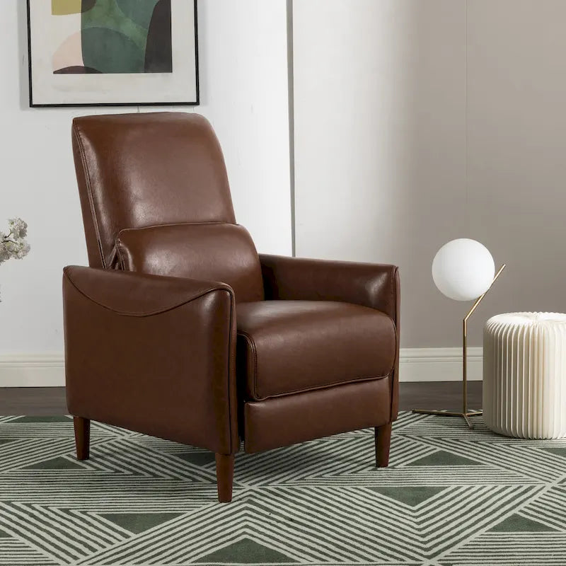 Upholstered Push Recliner Chair