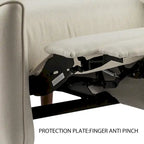 Upholstered Push Recliner Chair