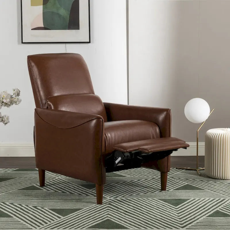 Upholstered Push Recliner Chair