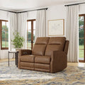 Maxwellton Cedar Power Reclining Loveseat with Power Headrests and Lumbar by Flexsteel - 56  x 42  x 39