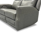 Maxwellton Cedar Power Reclining Loveseat with Power Headrests and Lumbar by Flexsteel - 56  x 42  x 39