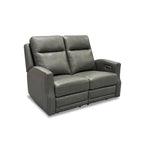 Maxwellton Cedar Power Reclining Loveseat with Power Headrests and Lumbar by Flexsteel - 56  x 42  x 39