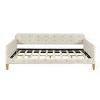 Upholstered Daybed w4 Support Legs, Button Tufting Loveseat Sofa Bed