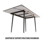 Modern Minimalist Dining Table with Extendable Marble Patterned Matte Legs for Kitchen Living Room or Gatherings