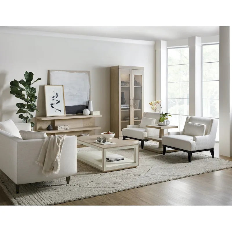 Hooker Furniture Cascade 52  Wide Casual Luxury Cocktail Coffee Table