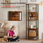 5 Tier Tall Bookshelf - 14.9 D x 10.6 W x 55.1 H