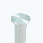 Modern Circular Dining Table with Stylish Glass Top and Sturdy Metal Legs for Various Spaces
