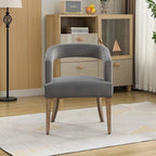 25.79  Wide Modern Barrel Open Back Upholstered Accent Chair