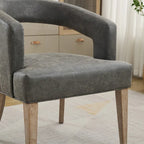 25.79  Wide Modern Barrel Open Back Upholstered Accent Chair