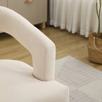 25.79  Wide Modern Barrel Open Back Upholstered Accent Chair
