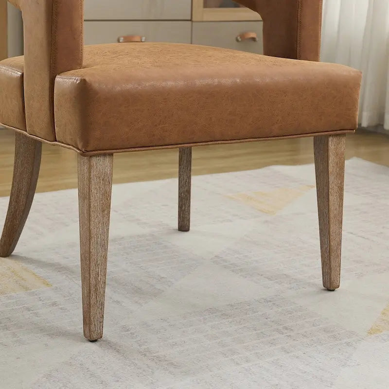 25.79  Wide Modern Barrel Open Back Upholstered Accent Chair
