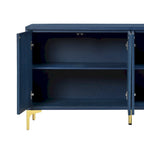 4-Door Sideboard with Unique Texture & Adjustable Shelves